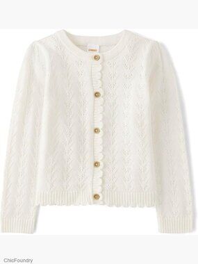 Toddler Girl Long Sleeve Button Front Cardigan Sweater
